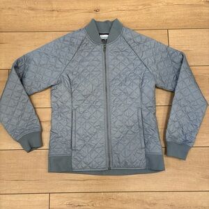 Columbia Women's Quilted Gray Bomber Jacket